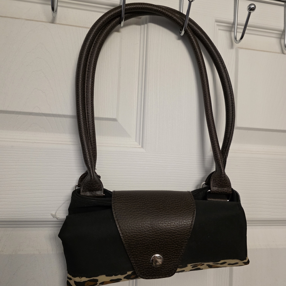 Brown and Black Women's Handbag